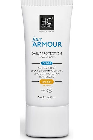 Hc Care Face Armour 4'ü 1 Arada Günlük Koruyucu Güneş Kremi SPF50+ 50 ML
