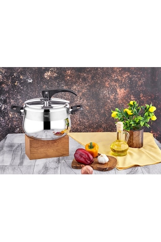 Taç Bengü Pro Düdüklü Tencere 4 L Siyah