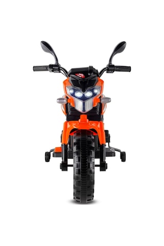 447 Motocross Akülü Motor Çocuk Motoru Turuncu Turuncu