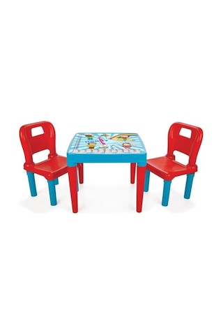 Pilsan Hobby 2 Sandalyeli Oyun ve Aktivite Masası Mavi 03414 fsp Mavi