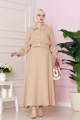Sevitli Cepkenli Etekli İkili Takım-camel-4756