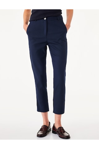 Koton Cepli Düğmeli Slim Fit Normal Bel Cigarette Pantolon Lacivert 7wak40014uw