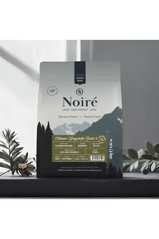 Noire Ethiopia Yirgacheffe Grade 2 250g %100 Arabica Single Origin Çekirdek