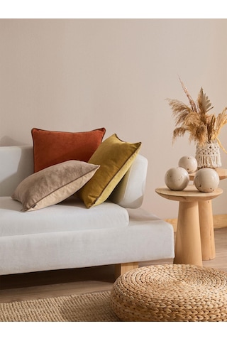 Terracoya 3'lü Kırlent Kılıf Seti Kahverengi