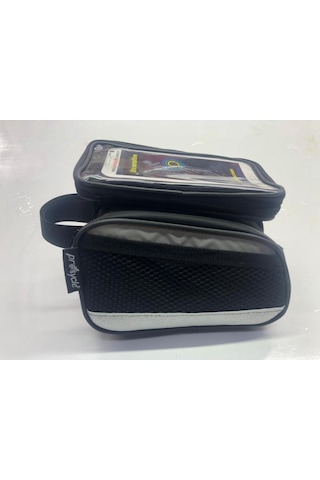 Procycle Pc-250 Kadro Üstü Heybe Çanta Telefonluklu Gümüş Siyah