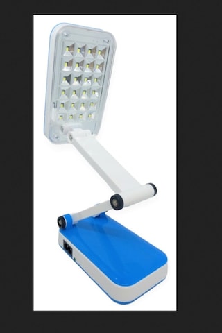 Mavi Renk Portatif Katlanabilir Şarjlı Masa Lambası Taşınabilir Kamp Lambası Kitap Okuma Lambası Çok Renkli