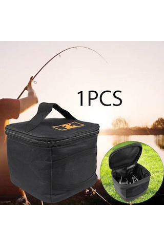 Suntek Balıkçılık Reel Saklama Çantası Fermuar Açık Siyah
