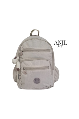 Anılbags Krinkıl Kumaş Suya Dayanıklı Klinkır Sırt Çantası/laptop Bej