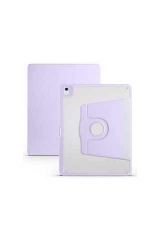Apple Uyumlu iPad Air 13 2025 M3 Kılıf Zore Termik Kalem Bölmeli Dönebilen Standlı Kılıf Kapaklı Kılıf