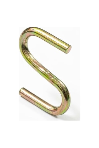 Beşel Gold S Kanca Seti - 100 Adet, Çok Amaçlı Metal Askı, Mutfak Gereçleri, Gardırop Ve Banyo Düzenleyici, Şık Pirinç Görünümlü Dayanıklı Çelik Kanca 5 Cm, Büyük S