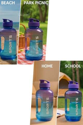 2200 Ml Su Şişesi Motivasyon Matara  Matarası Bpa Free