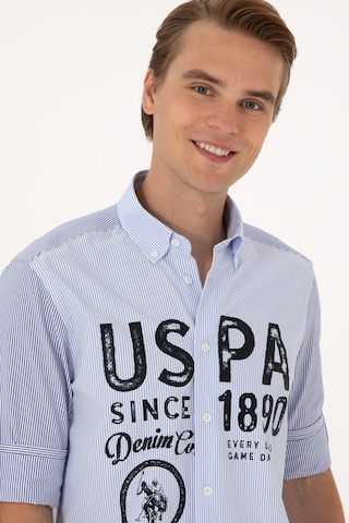 U.s. Polo Assn. Erkek Lacivert Gömlek Desenli 50299351-vr033 Lacivert