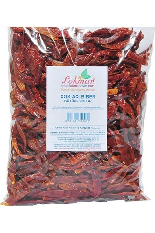 Çok Acı Biber Zehir Acı Bütün Biber 250 Gr Paket - Elm-01-331998