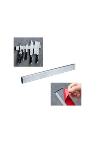 Dancemonkey Paslanmaz Çelik Bıçaklık Pratik Tasarım Mutfak Rafı Manyetik Bıçaklık Ahşap