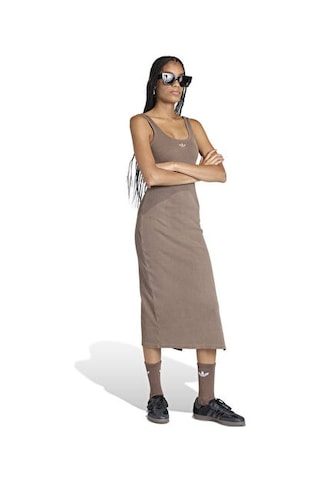 Adidas Ess Rib Dress Kadın Günlük Elbise Ke3167 Kahverengi