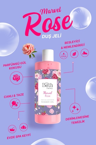 Nemlendirici Ve Besleyici Marvel Rose Duş Jeli 400 Ml