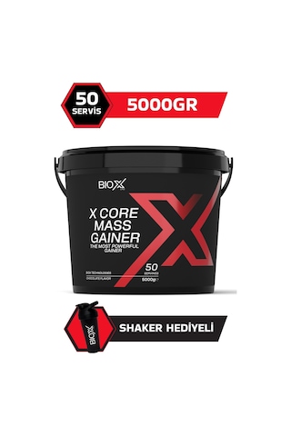 Mass Gainer 5 Kg Çikolata Aromalı Karbonhidrat Tozu + Shaker
