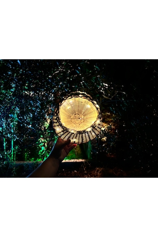 Led Işıklı Bambu Sepet Yılbaşı