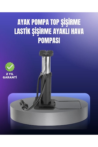 Ayak Pompası Otomobil Motosiklet Bisiklet Lastik Şişirme 1 Adet