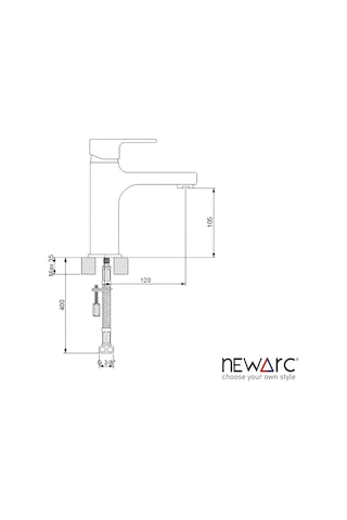 Newarc Drop 241521 Krom Lavabo Bataryası