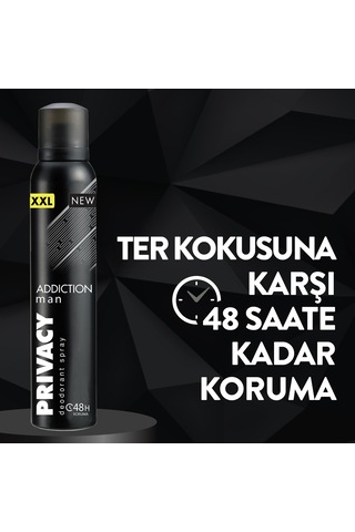 Privacy Addiction Man Deodorant 4x200 Ml