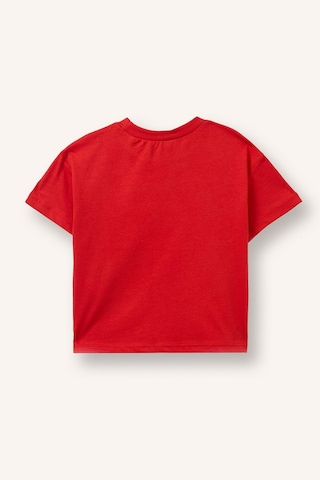 Defacto Regular Fit Bisiklet Yaka Baskılı Kısa Kollu Tişört Erkek Bebek I6234a526hsrd172 Kırmızı-rd172