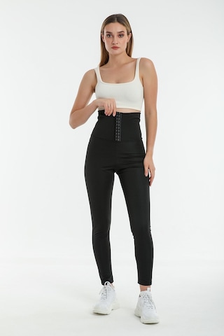 Fit Women Agraflı Termal Tayt 4409 Siyaf