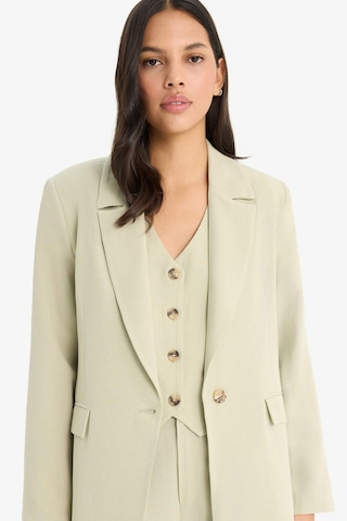 DeFacto Oversize Geniş Kalıp Keten Karışımlı Blazer Ceket Z2536AZ25SPKH176 Haki