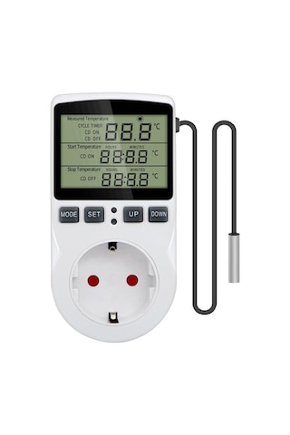 220v Çok Fonksiyonlu Dijital Termostat Kuluçka Sıcaklık Kontrol Cihazı