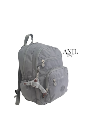 Anılbags Krinkıl Gri Kumaş Suya Dayanıklı Klinkır Sırt Çantası/laptop Gri