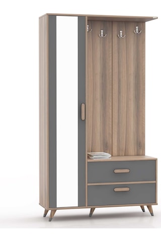 Abre Vm-342 Antrasit Vestiyer Portmanto Diğer
