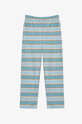 Penti Mavi Erkek Çocuk Blue Stripe Uzun Kollu Düğmeli Pamuklu Gömlek Pijama Takımı