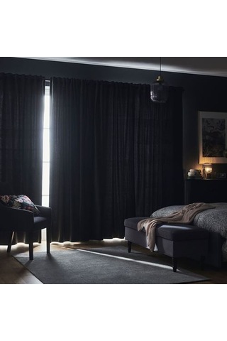 Ikea Sanela Fon Perde 140x300 Cm Gri