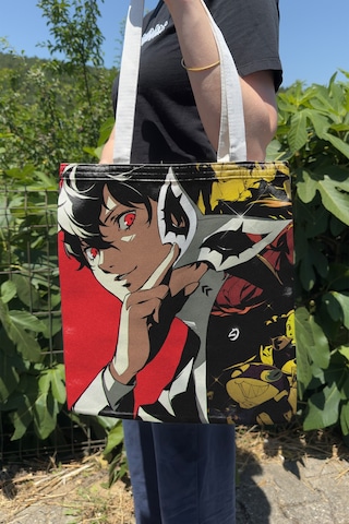 Zipzap Persona 5 Royal V1 Çift Taraflı Kanvas Baskı Bez Çanta Bilgisayar Oyun Video Oyunu