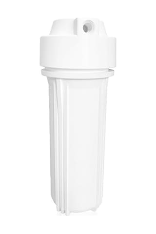 10'' Su Arıtma Cihazı Housing Filtre Kabı - Çift Conta (Açık Kasa Uyumludur) - Mat Beyaz