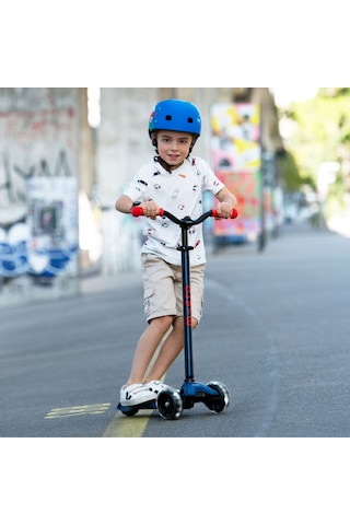Micro Maxi Deluxe Pro Led 3 Tekerli Işıklı Çocuk Scooter Purple Pink