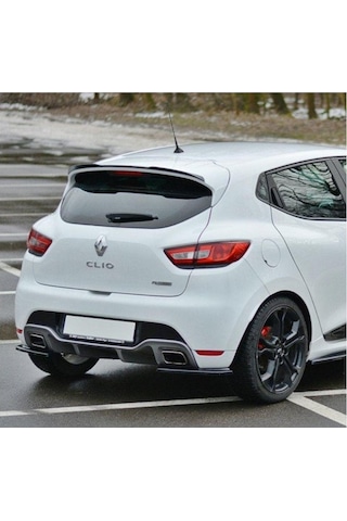 Renault Clio 4 Boyalı Bagaj Üstü Spoiler 2013-2020 Arası Uyumlu