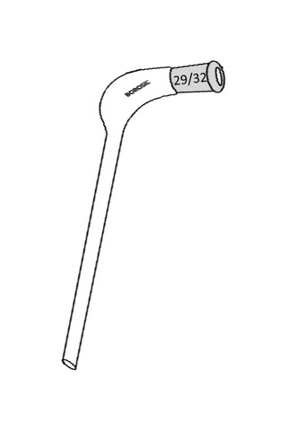 Borosil Cam Dağıtım Adaptörü - Uzun - 29 32
