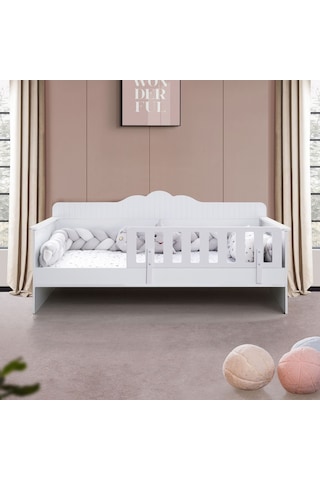 Karyola, Flower Montessori Karyola - Beyaz + 1 Adet Comfort Yatak