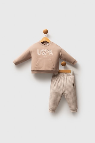 U.S. Polo Assn. Erkek Bebek Kahverengi Takım Usb2578-c-v1 Kahverengi
