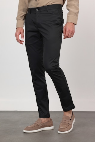 İmza Siyah Yan Cep Slim Fit Pamuklu Chino Pantolon 1003260168
