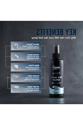 Deniz Tuzu Saç Spreyi - 200 Ml, Doğal Dalgalar