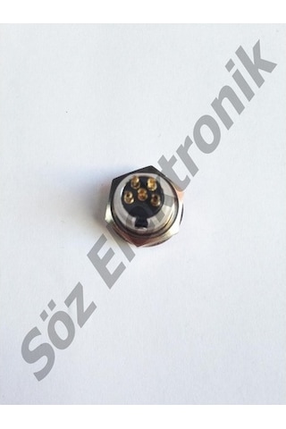 5 Pin Mini Xlr Canon Şase Tipi Erkek ( 1 Paket 5'Li )