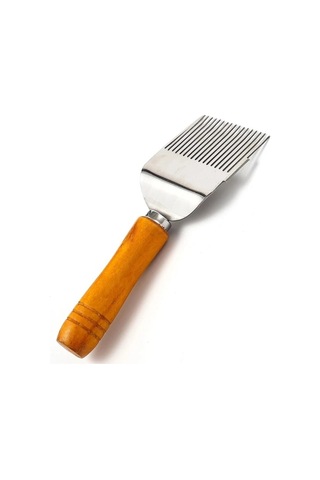 Zyzqstore 1 Adet Ahşap Saplı Arıcı Bal Kesici Tarak Bal Pin İğne Bal Bıçak