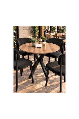 Mutfak Cafe Balkon Bahçe Restoran Yemek Masası 70x70 Siyah Çam Yuvarlak Siyah - Çam Siyah - Çam Mutfak Cafe Balkon Bahçe Restoran Yemek Masası 70x70 Siyah Çam Yuvarlak Siyah - Çam Siyah - Çam