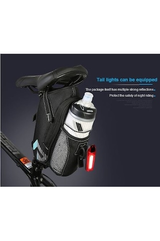 Forte Gt 807 Sele Altı Çanta Matara Hazneli Su Geçirmez Kumaş 202 Gri - Siyah