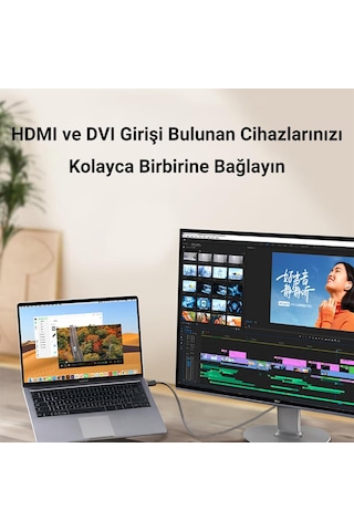 Veggieg Dvı 24+1 To Hdmı Dönüştürücü Monitör Kablosu 1 Metre Sku: Smg8690010128768