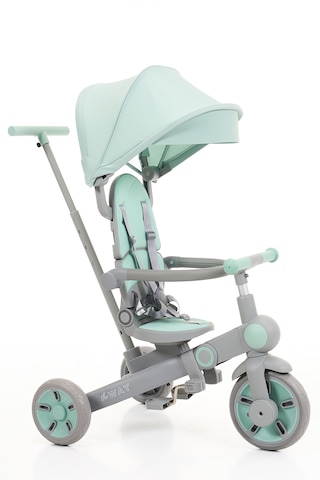 Flow 9in1 Smart Trike Çift Yönlü, Yatabilir, Katlanabilir, Denge Bisikleti Özellikli Bebek Ve Çocuk Bisikleti Mint Yeşili