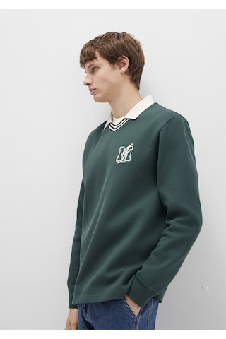 Mavi - M Logo Bisiklet Yaka Yeşil İnterlok Sweatshirt 0s10487-71539 Yeşil