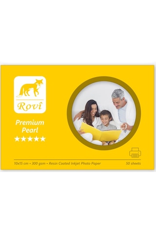Rovi Premium Inci  Fotoğraf Kağıdı 300Gsm 50Yaprak 10X15
